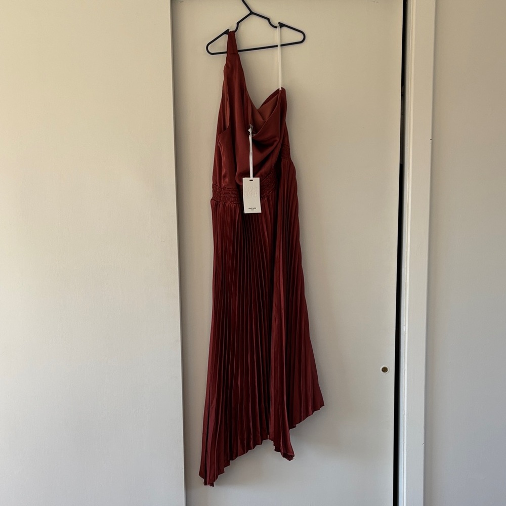 Grace Karin Asymmetrical Wine Red Dress